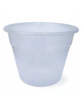 Clear Orchid Pot 6 Inch Slotted Plastic Planter Ventilated Drainage Pot Hydropon